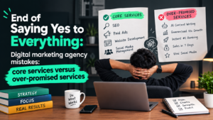 Digital marketing agency mistakes core services versus over-promised services